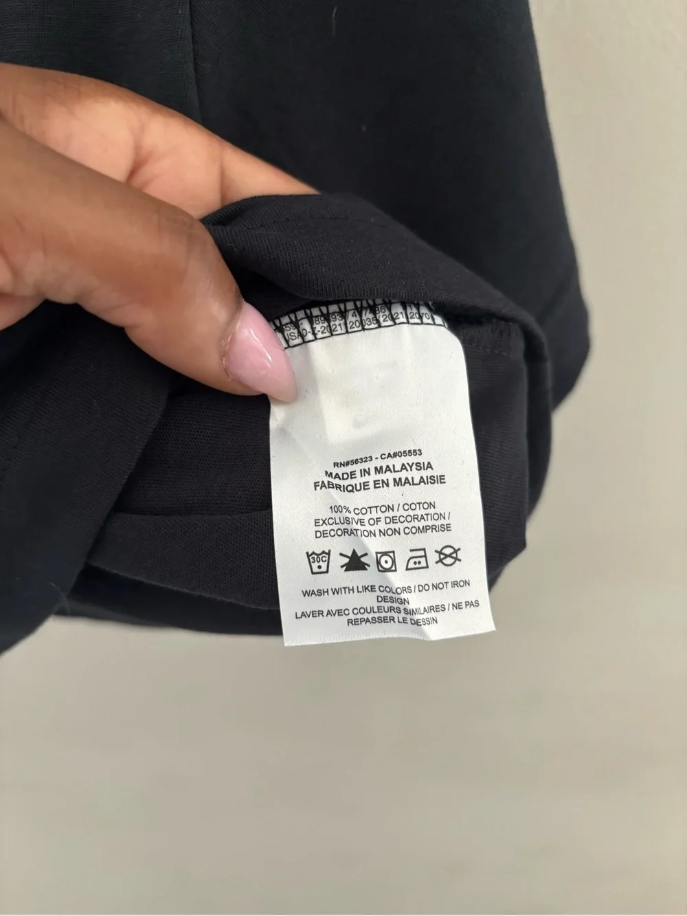 Nike Black Women’s Crop Tee with White Logo Size XS